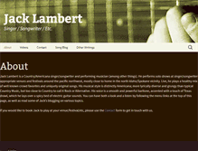 Tablet Screenshot of jacklambert.com